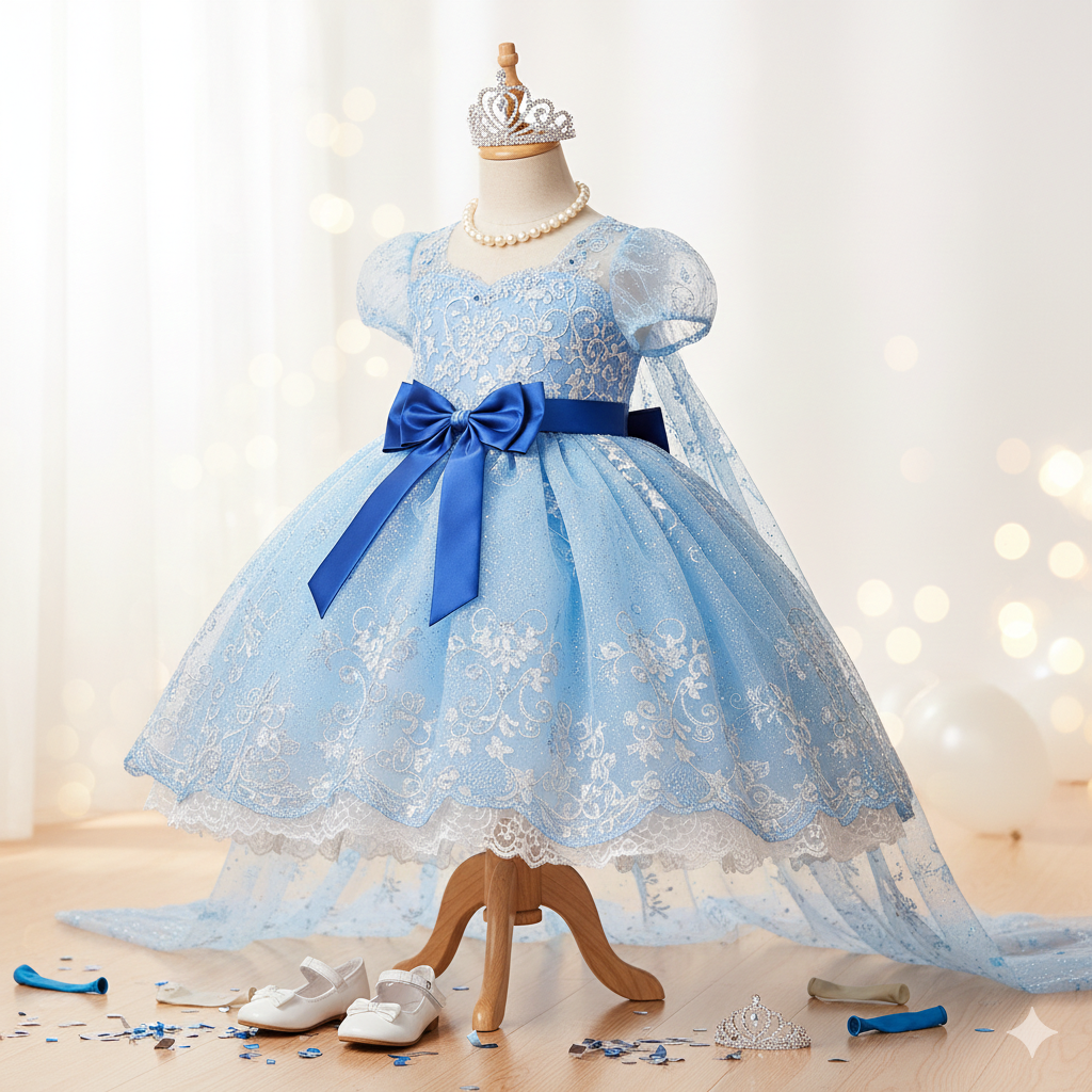 Sky blue frock