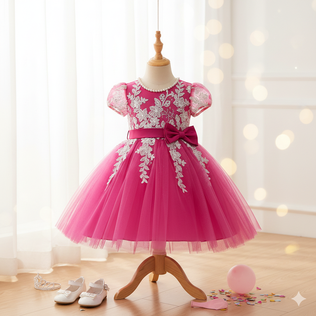 Pink party frock